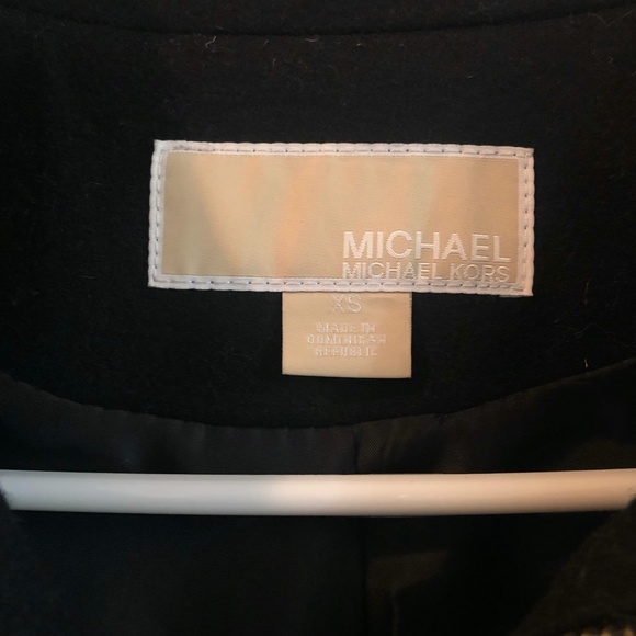 Black Michael Kors Wool Coat - Picture 5 of 5